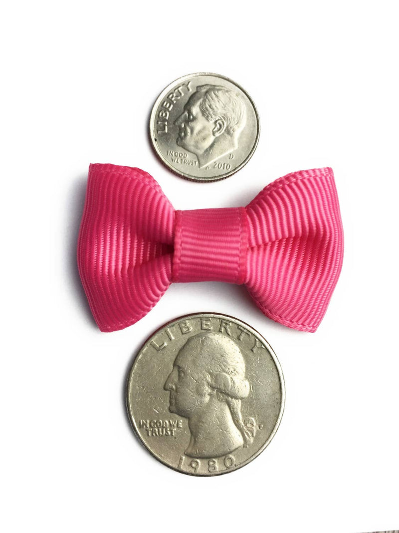 5 Charlotte Bows Tuxedo Style on Snap Clips - Pretty Pastels