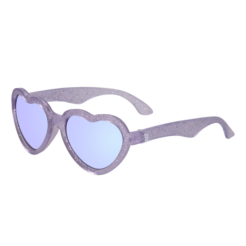 Babiator Lavender Shimmer Hearts with Mirrored Lens Sunglasses
