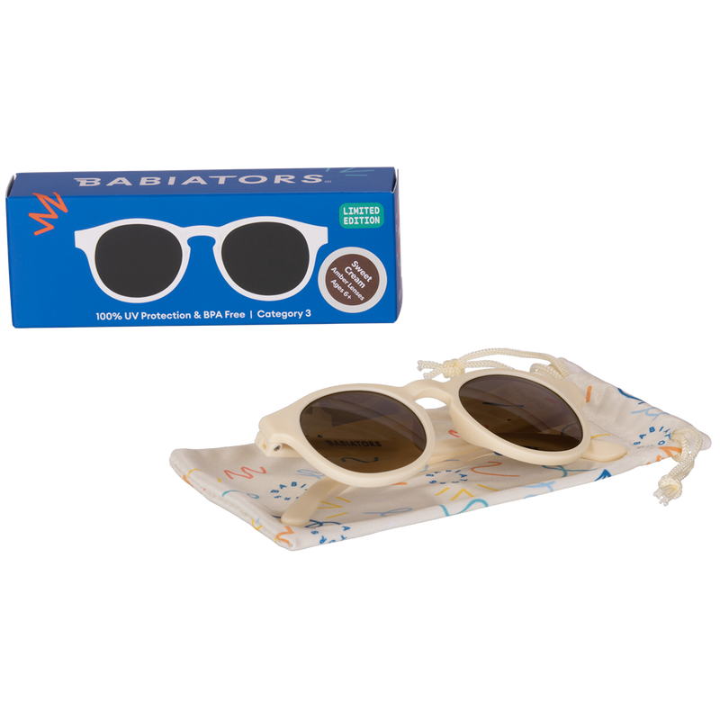 Babiators Sweet Cream Keyhole Sunglasses with Amber Lens