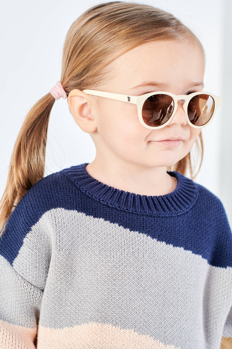 Babiators Sweet Cream Keyhole Sunglasses with Amber Lens