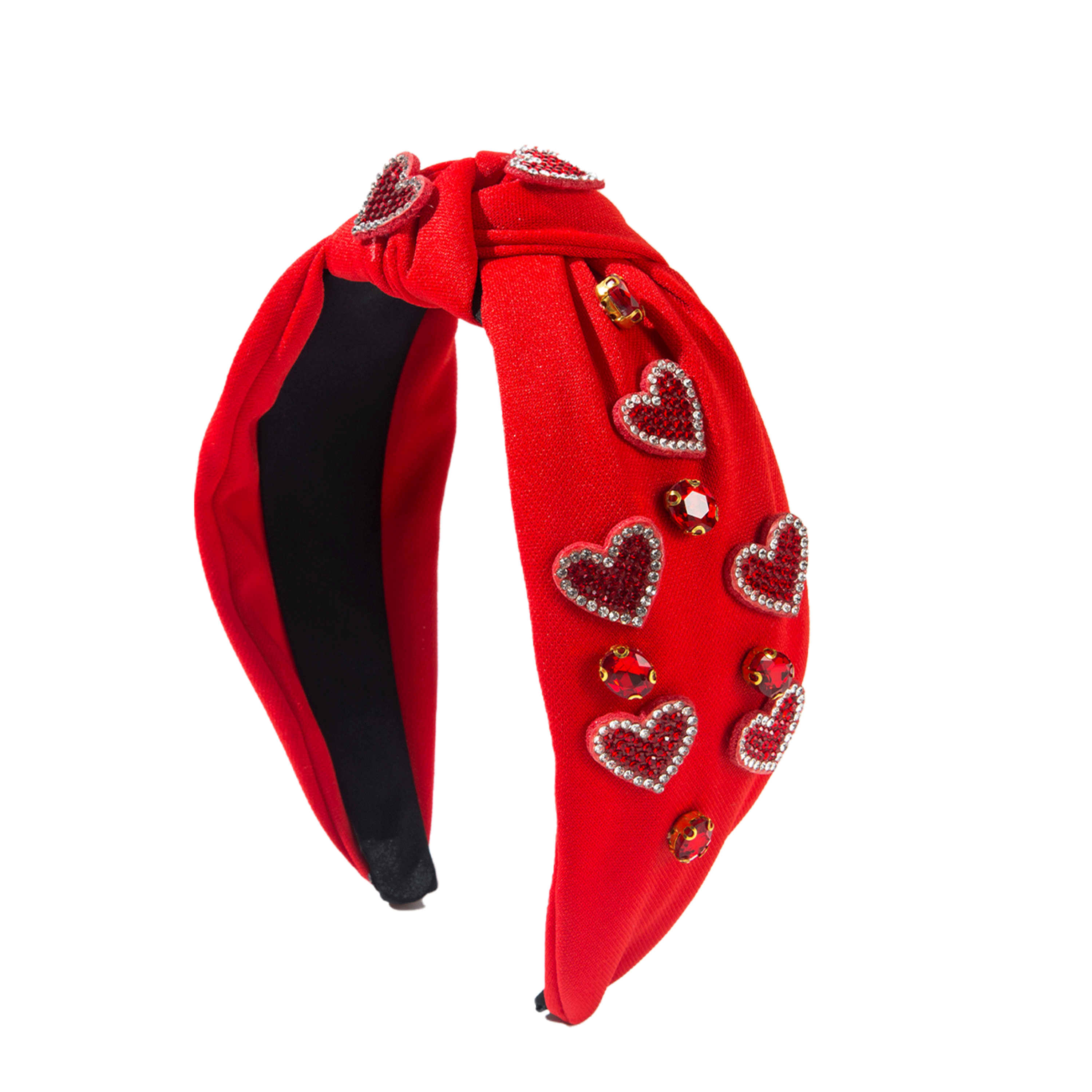 Red embellished headband Twine and Love | USA Red Knot Headband | Handcrafted  main image 4