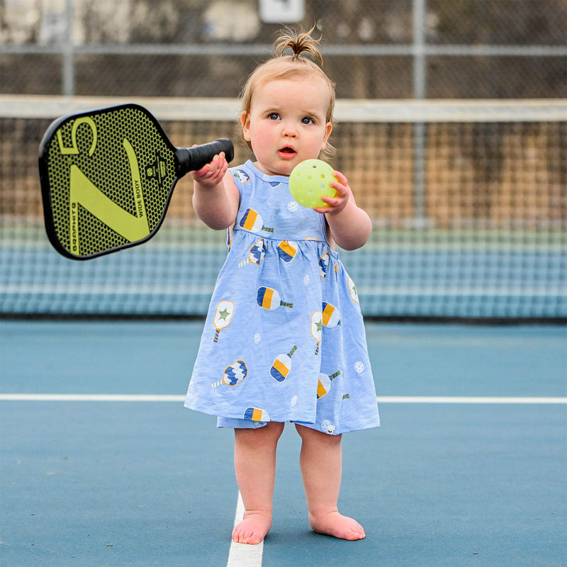 Tank Dress - Pickleball Print - Periwinkle