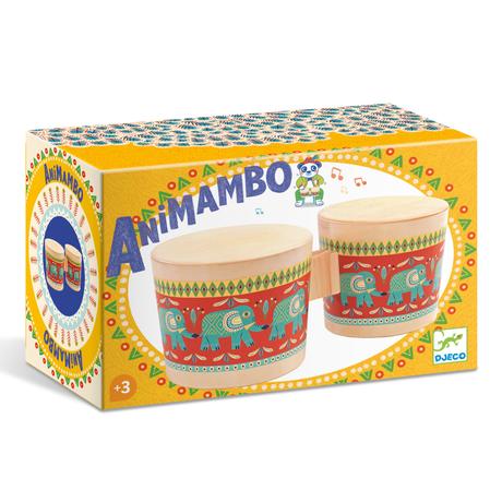 Animambo Bongo Drums Musical Instrument-Wee Bee Baby Boutique