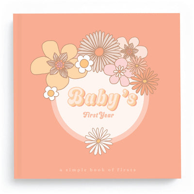 Baby's First Year Memory Book - Flower Child-Wee Bee Baby Boutique