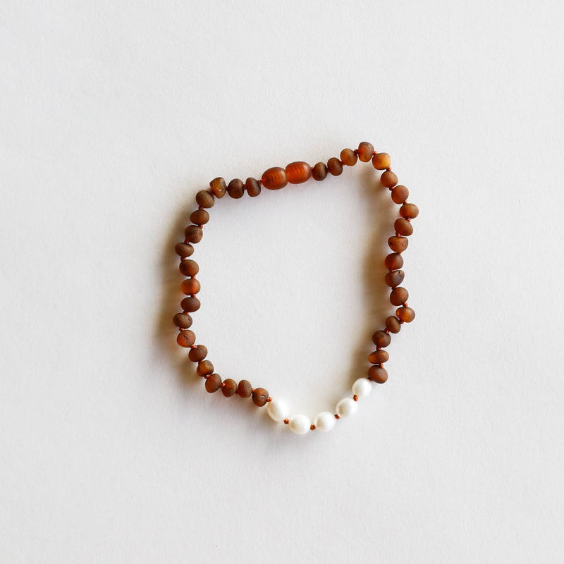 Baltic Amber Teething Necklace -  11" - Wee Bee Baby Boutique