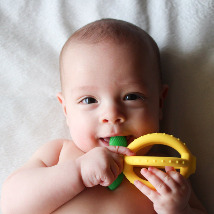Bitzy Biter Lemon Baby Teether-Wee Bee Baby Boutique