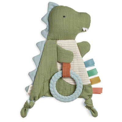 Crinkle Dino Sensory Toy with Teether-Wee Bee Baby Boutique