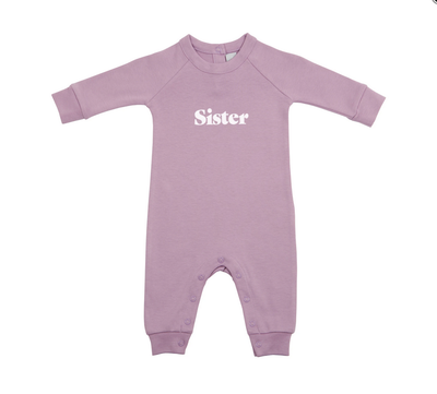 Violet 'Sister' All-in-One Romper-Wee Bee Baby Boutique