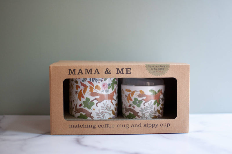 Woodland Mama and Me Cup Set (without box) - Wee Bee Baby Boutique
