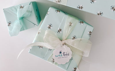 gift wrapped baby gifts from Wee Bee Baby serving Atlanta