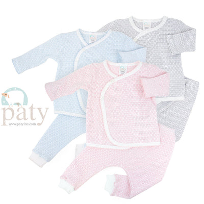 2 Piece Long-Sleeve Kimono/Leggings Set (3 Colors) Grey/White / 3 Mo. 2 Piece Long-Sleeve Kimono/Leggings Set (3 Colors) Grey/White / 3 Mo.