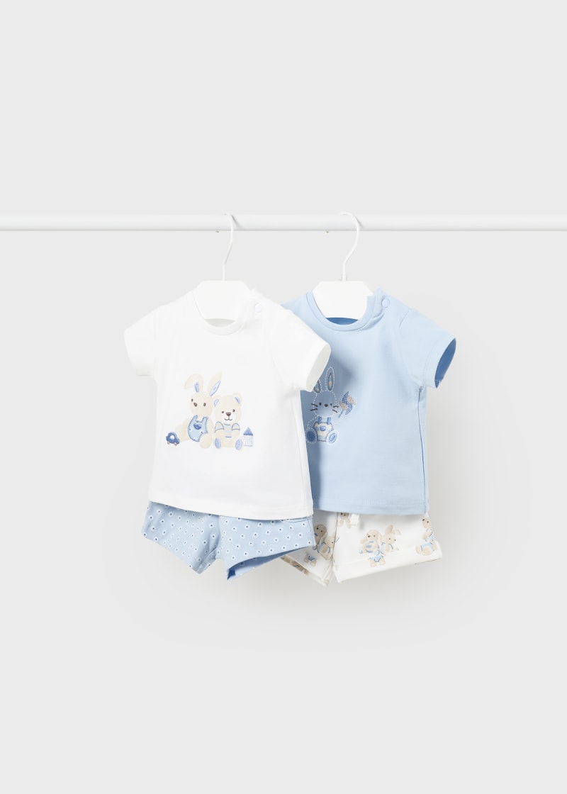 2-Piece Shorts Set - Sky Blue