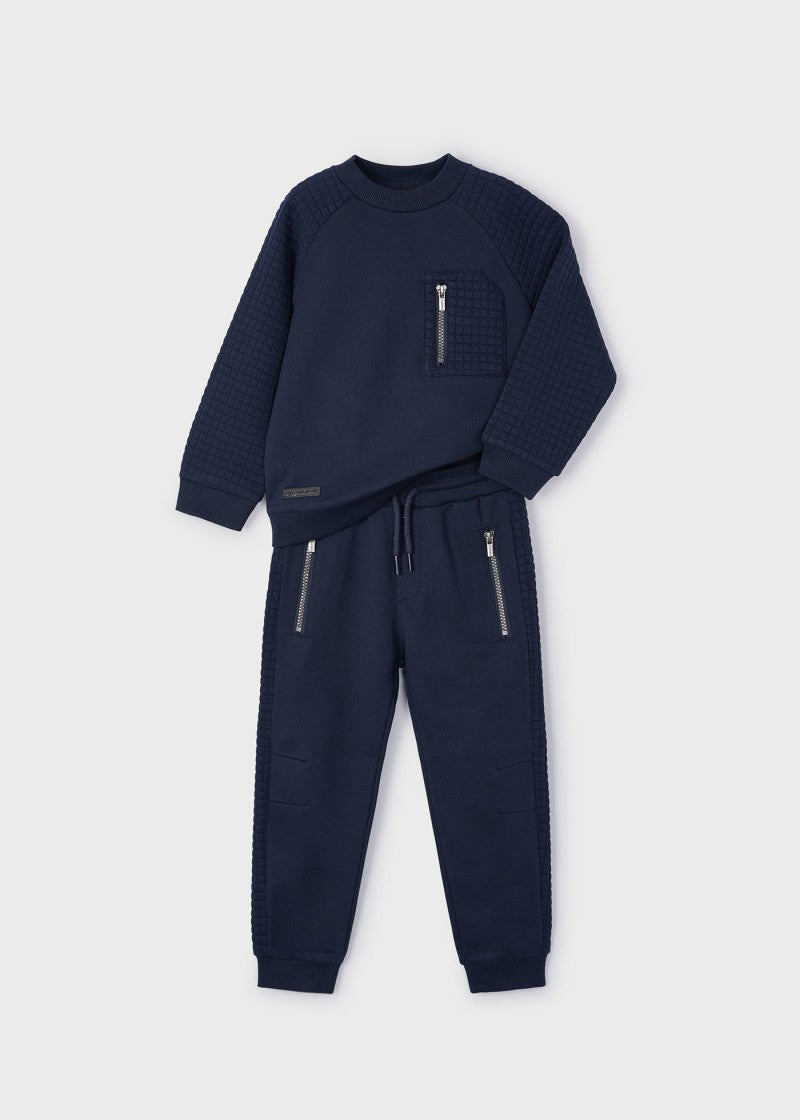 2-Piece Zip Detail Tracksuit Set