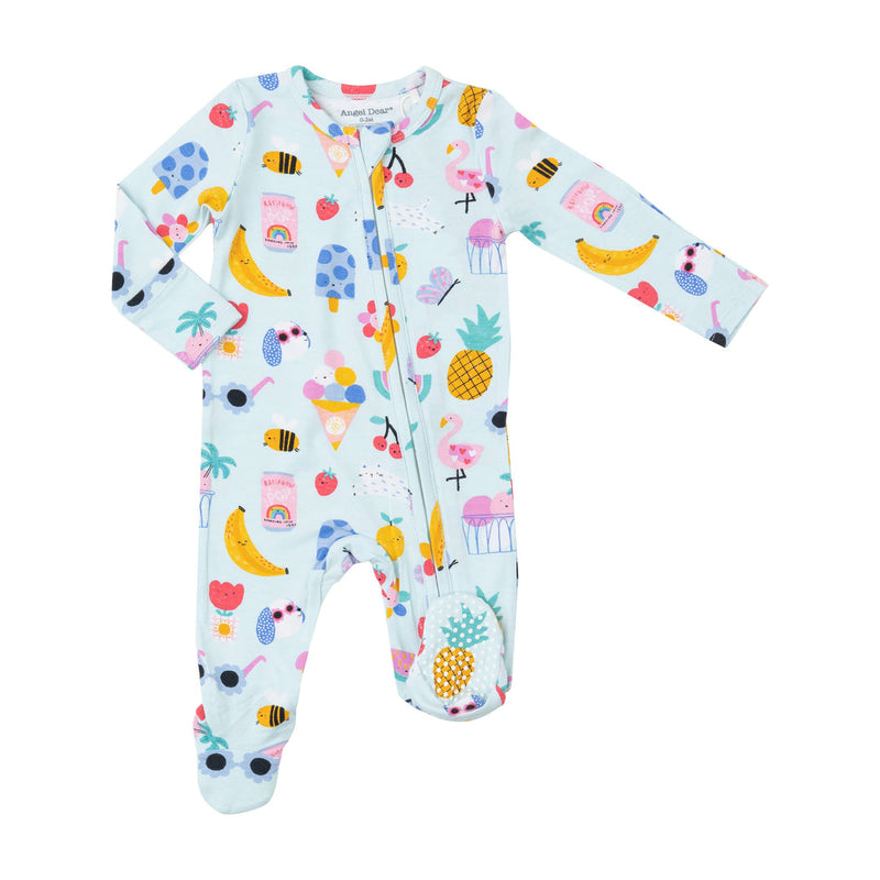 2-Way Zipper Footie - Ice Cream Giggles (6-9 Mo, 9-12 Mo)