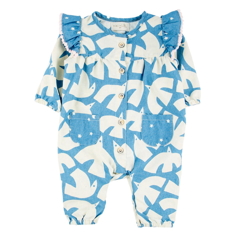 Ada Flutter Romper Nordic Sky