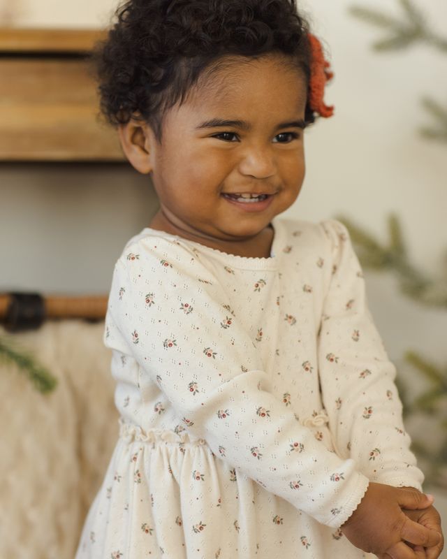 Alda Dress || Holly Berry (12-18mo)