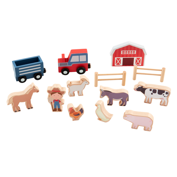 Animal Farm Wooden Toy Set
