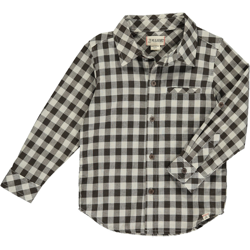 Atwood Woven Shirt - Brown/Cream Plaid