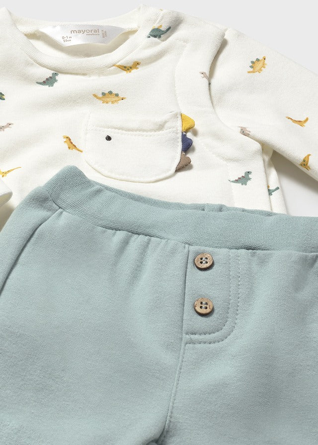 Baby 2-Piece Knit Set - Honey Dinos