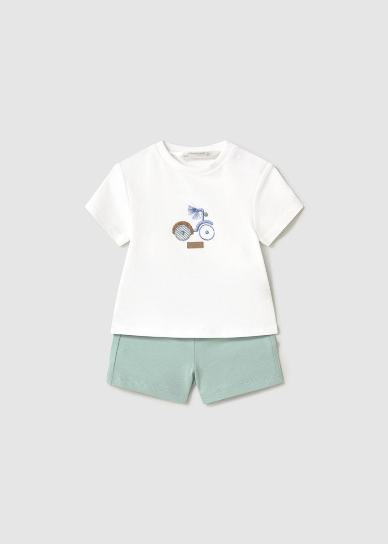 Baby 2-Piece Set with Shorts - Jade (12 Mo)