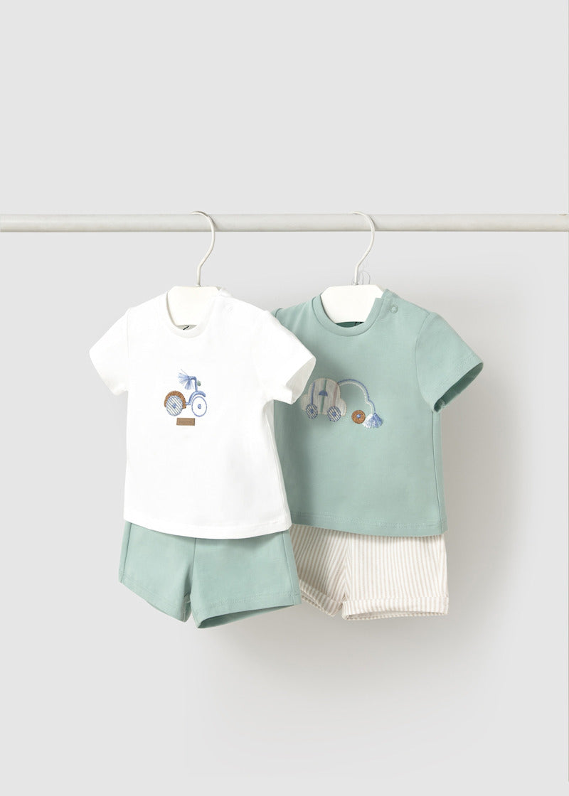 Baby 2-Piece Set with Shorts - Jade (12 Mo)