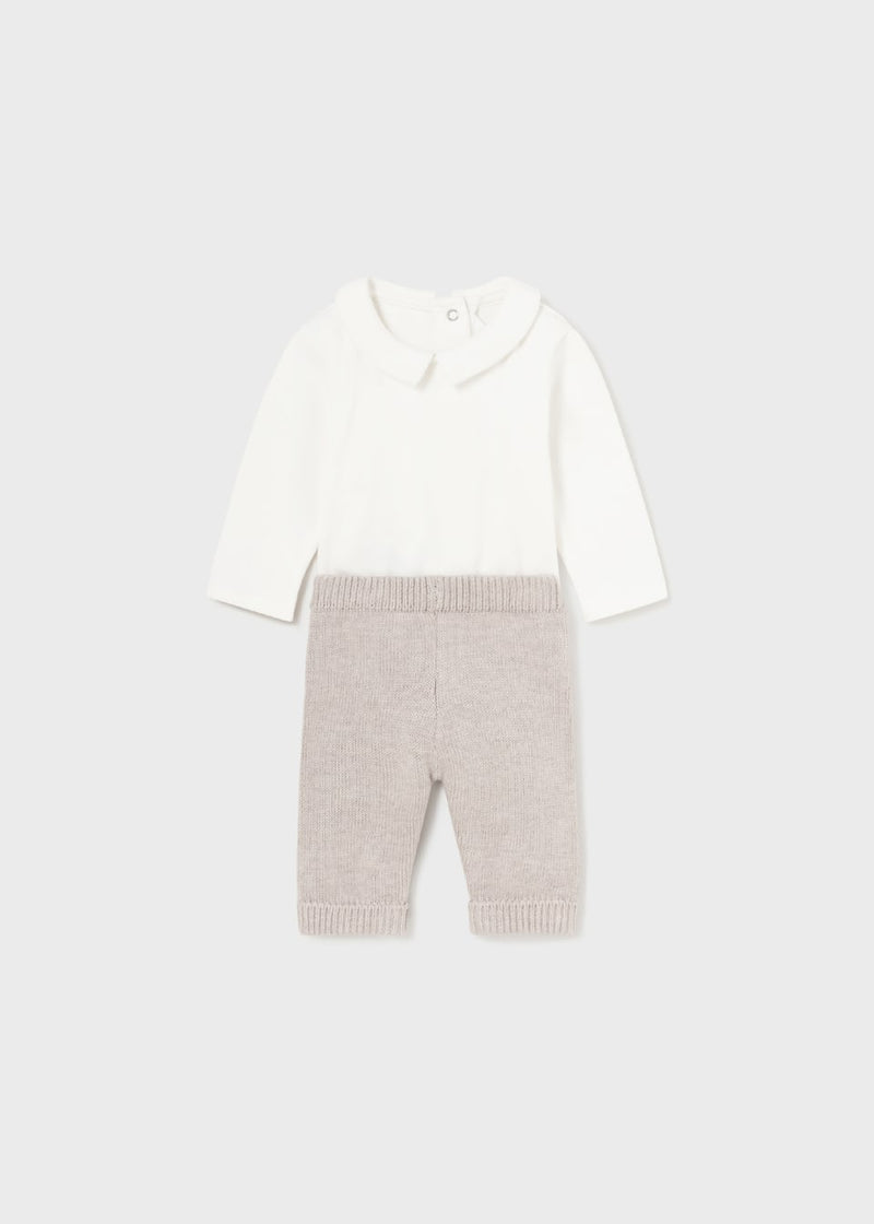 Baby 3-Piece Knit Set - Walnut