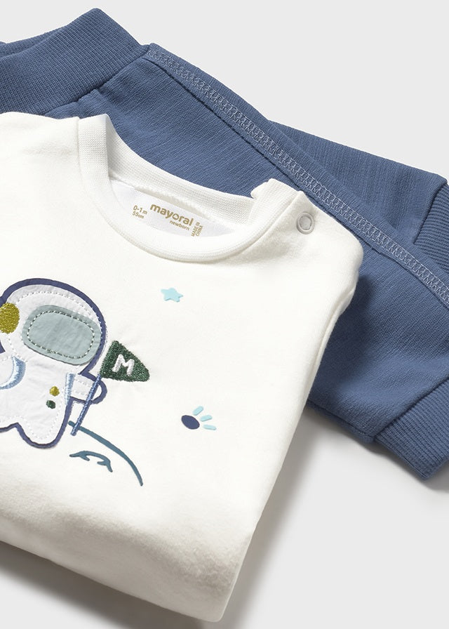 Baby 3-Piece Vest and Sweatset - Space