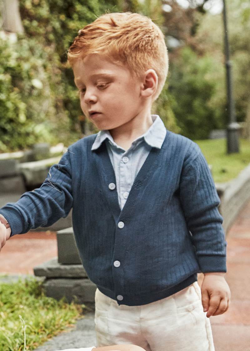 Baby + Boy Jacquard Cardigan