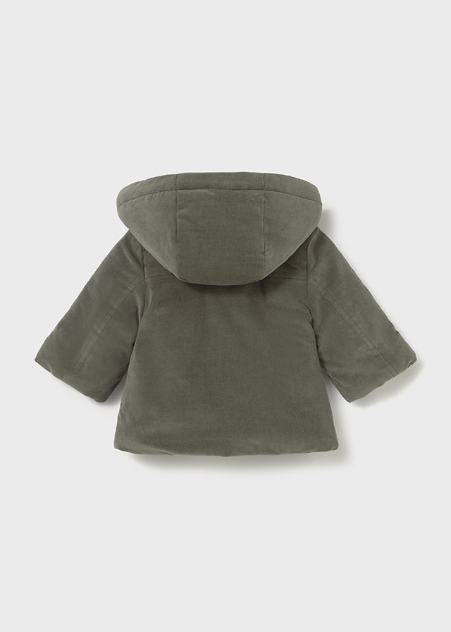 Baby Corduroy Duffle Coat - Dark Green