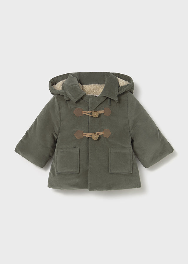 Baby Corduroy Duffle Coat - Dark Green