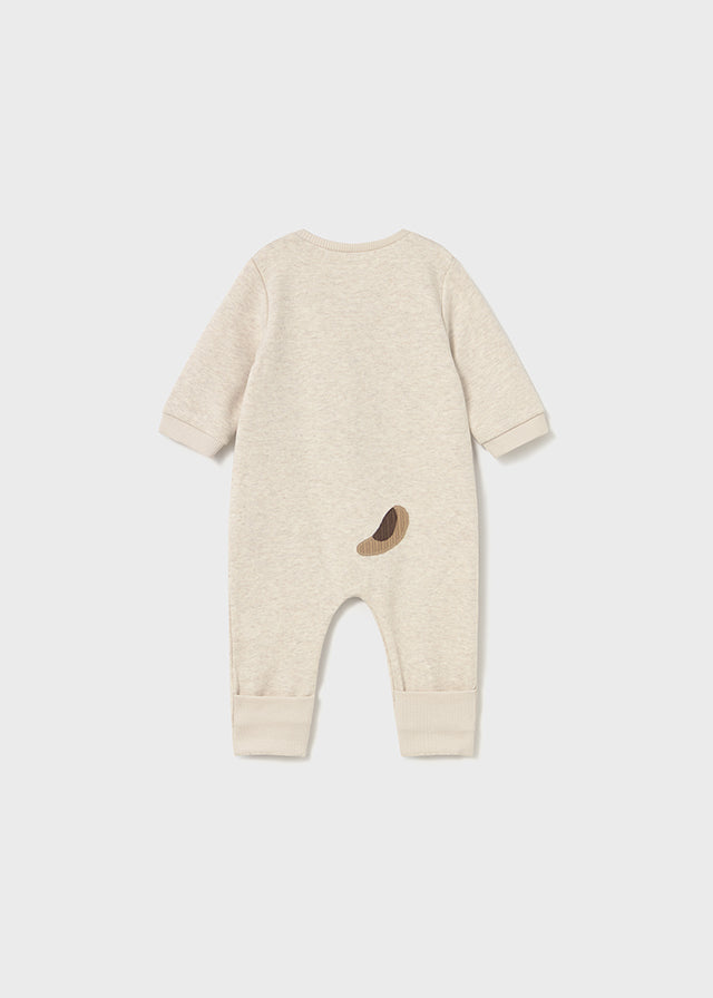 Baby Embroidered Applique One Piece - Ceramic Puppy