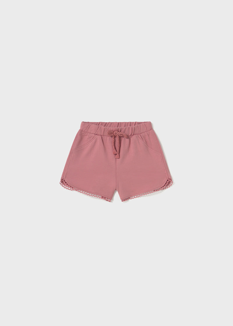 Baby + Girl Chenille Shorts - Blush Pink (6Mo)