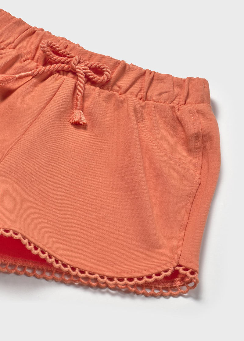 Baby + Girl Chenille Shorts - Carrot Orange