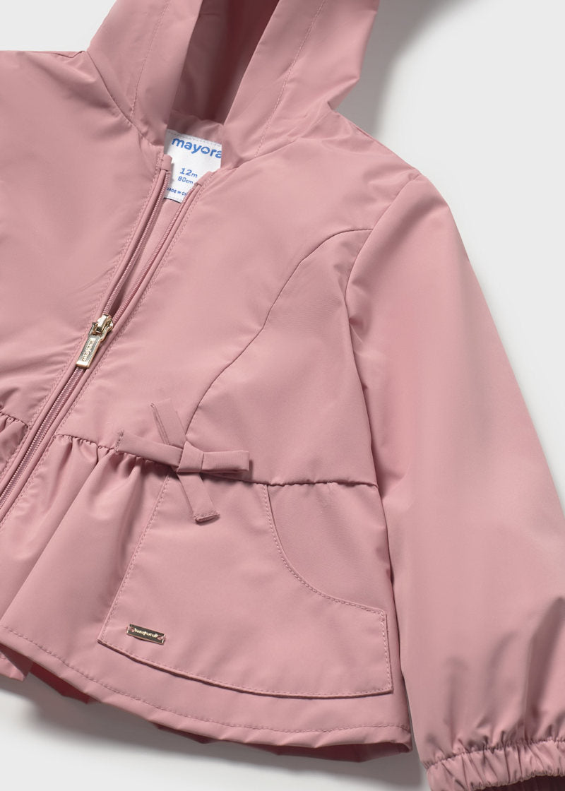 Baby + Girl Hooded Windbreaker - Rosy Pink