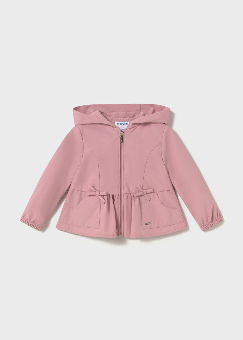 Baby + Girl Hooded Windbreaker - Rosy Pink