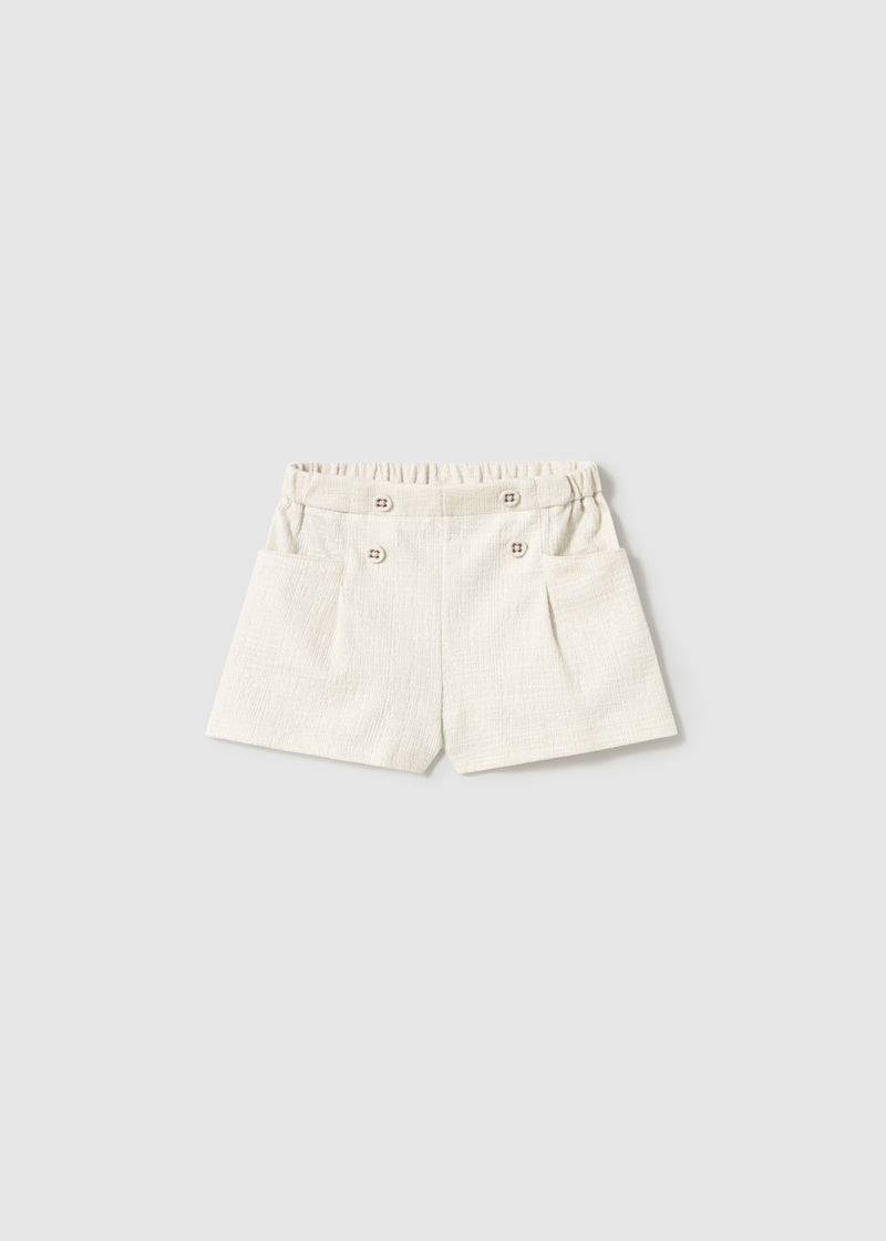 Baby + Girl Shorts - Champagne (3T)
