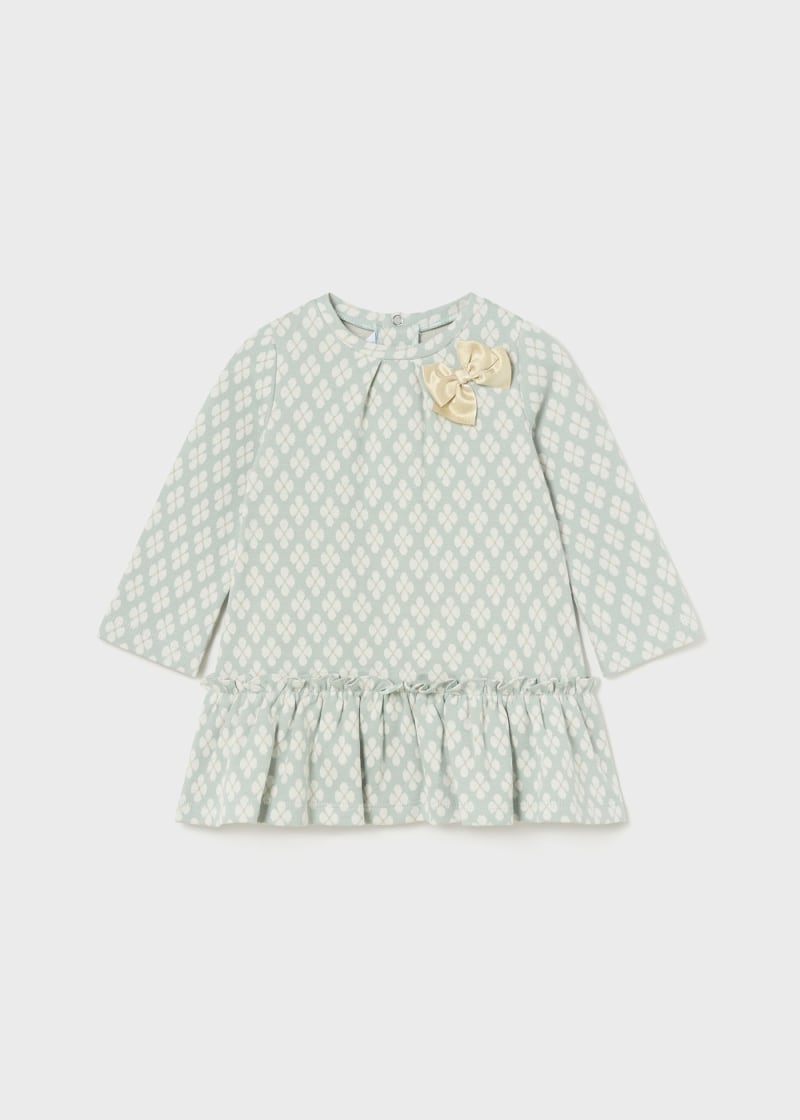 Baby Jacquard Dress - Jade