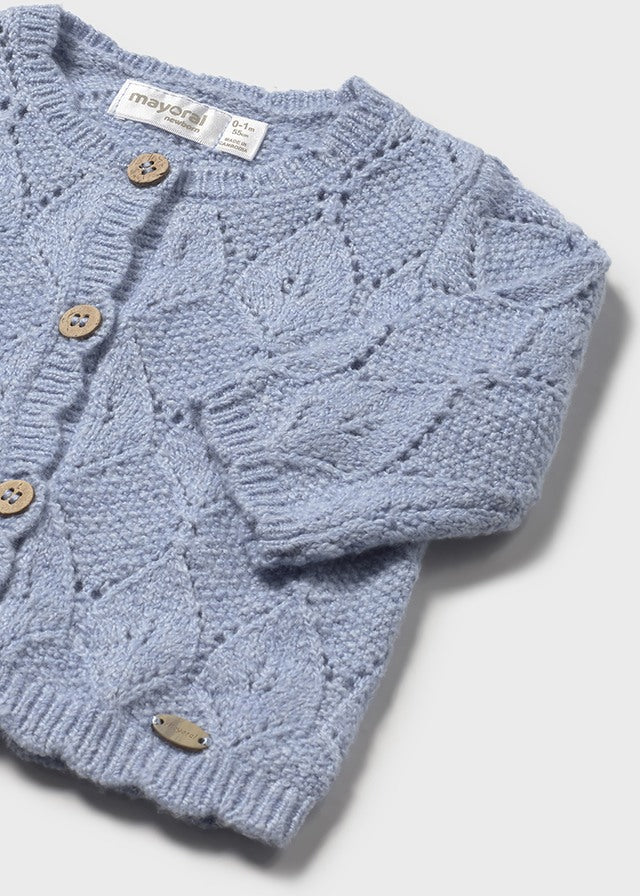 Baby Knit Cardigan - Sky Blue