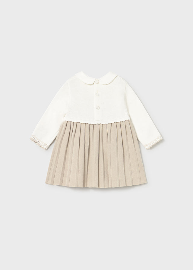 Baby Knit Dress - Ecru