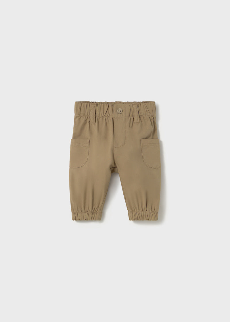 Baby Pants with Pockets - Camel (0-1Mo, 4-6Mo)