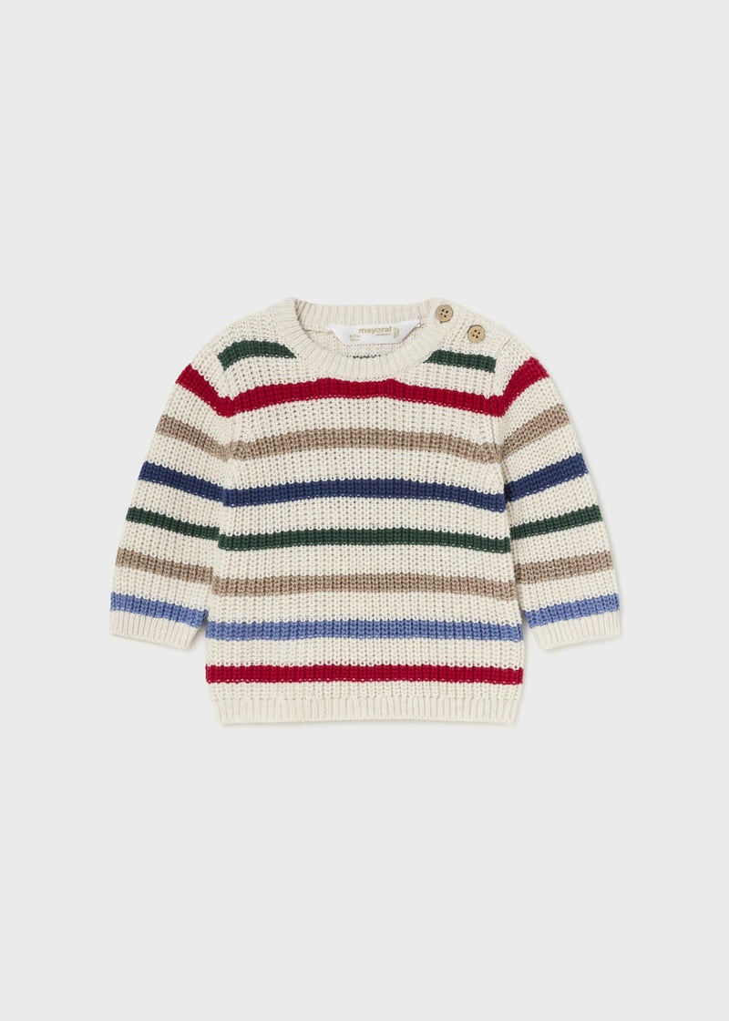 Baby Striped Sweater - Multi-stripe