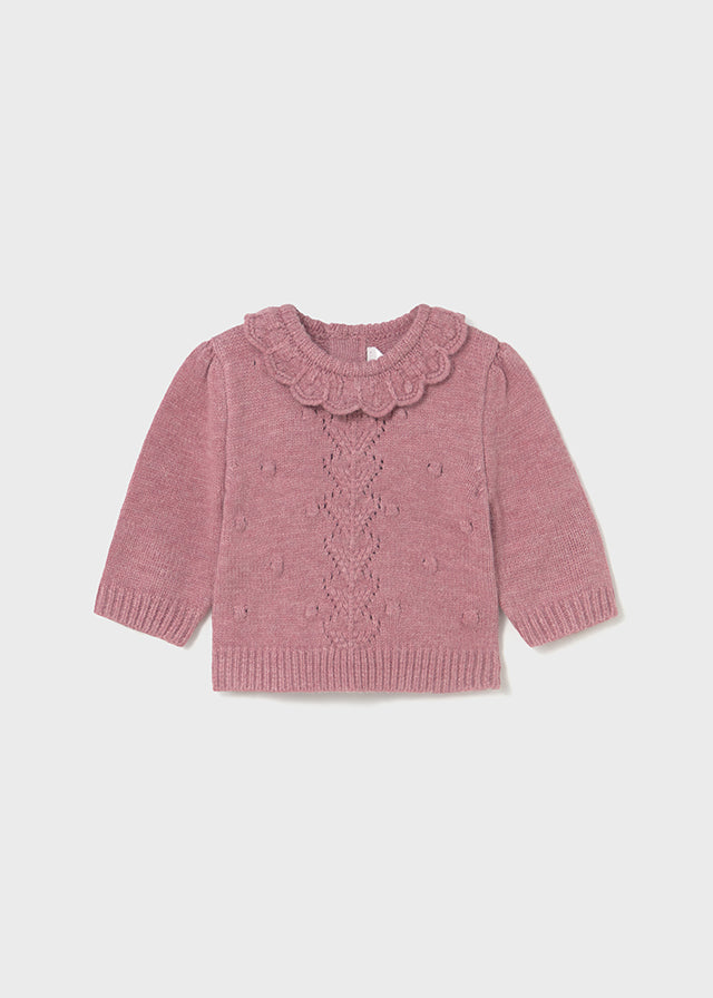 Baby Sweater - Blush Heather