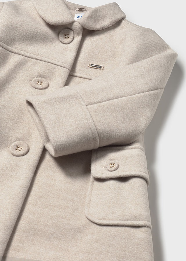 Baby + Toddler Wool Coat - Stone