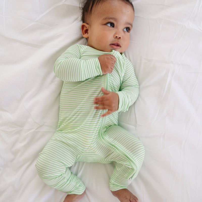 Bamboo Sleeper - Pear Stripe