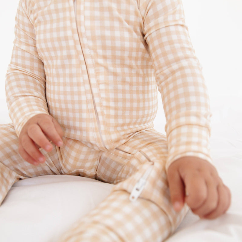 Bamboo Sleeper - Sandstone Gingham