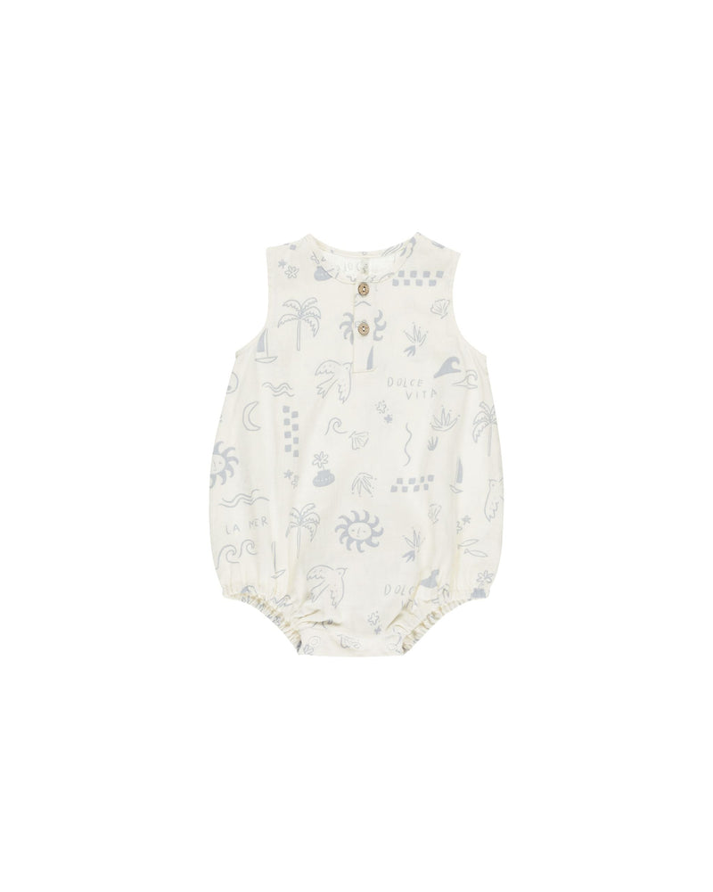 Beau Romper || Mediterranean (18-24mo)