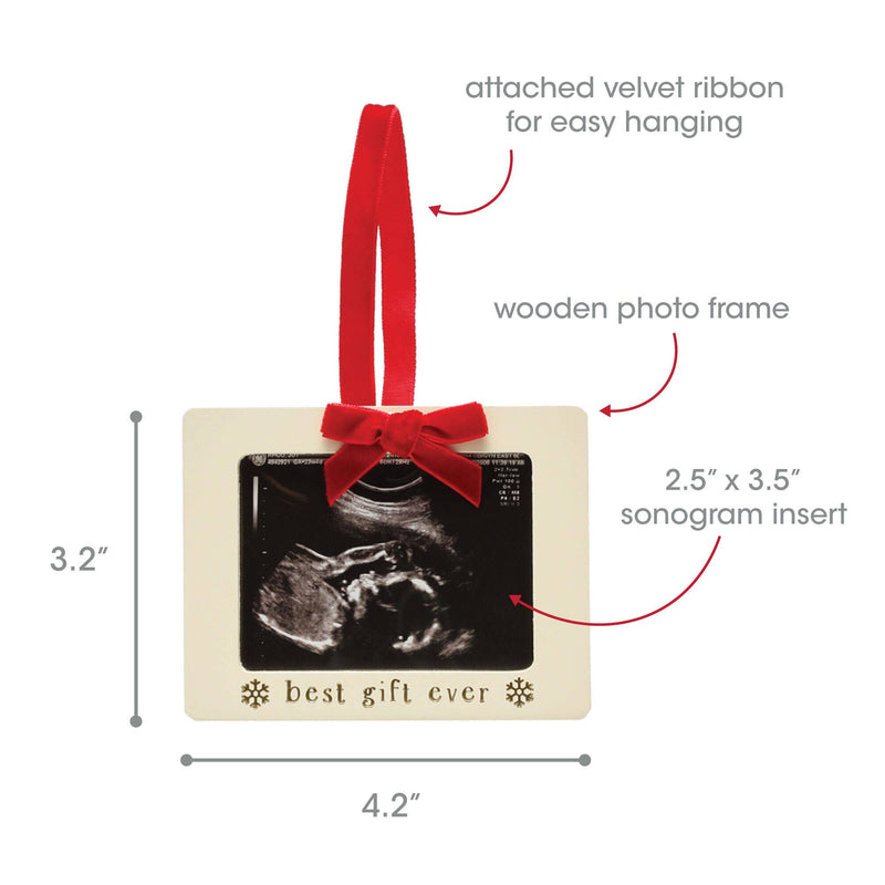 Best Gift Ever Baby Sonogram Christmas Ornament - Snowflake