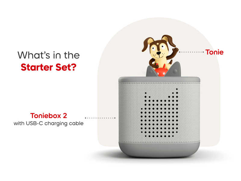 *BLACK FRIDAY SPECIAL* Toniebox 2 Starter Set - Playtime Puppy (Moon Gray)