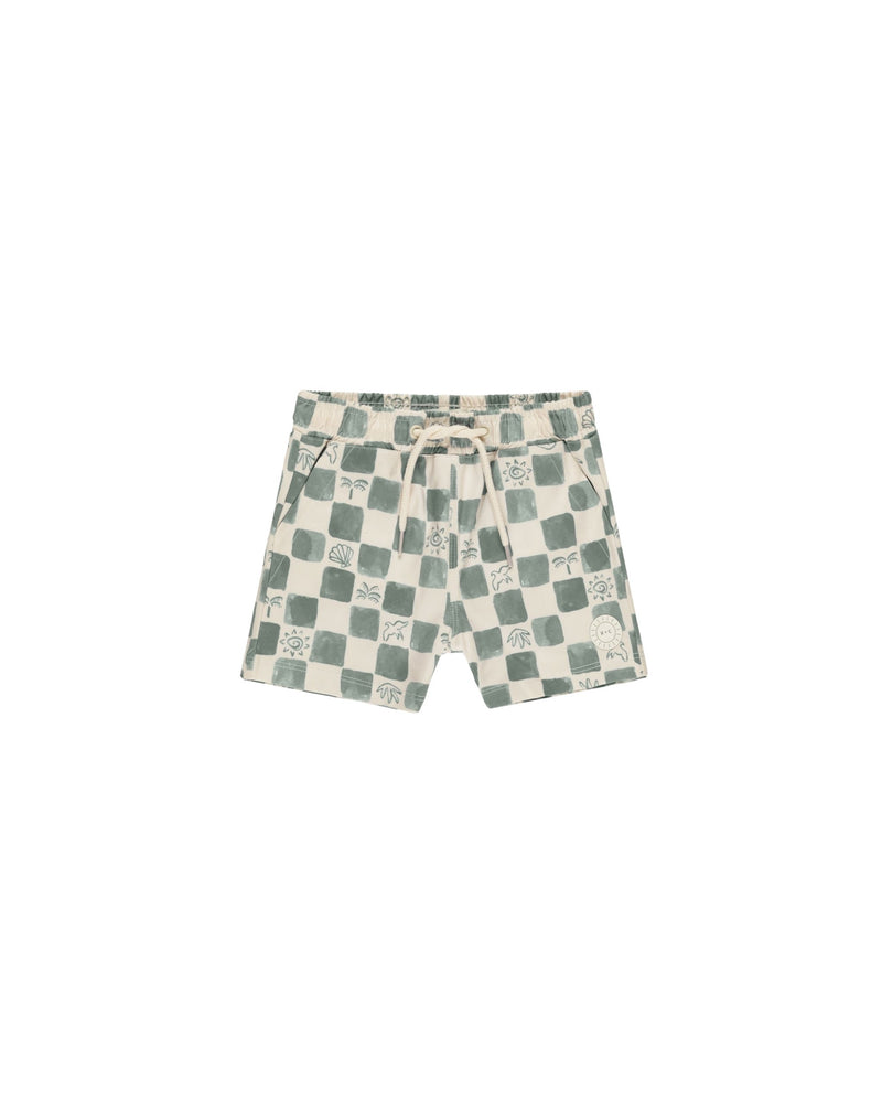 Boardshort || Coastal Check (6-7Y)
