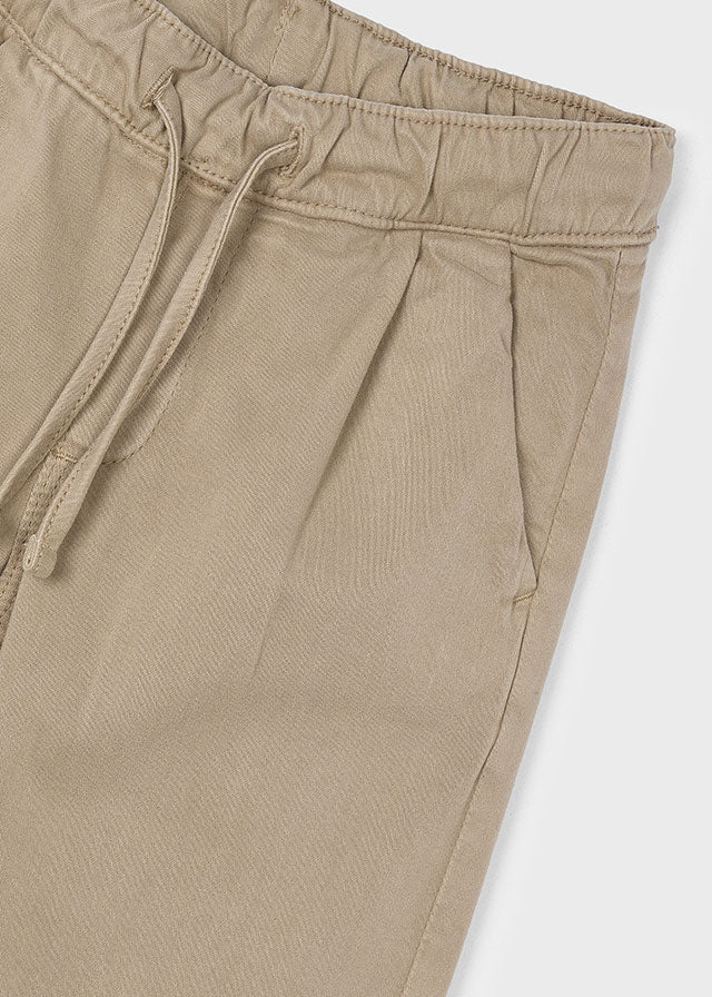 Boy Chino Joggers - Cashew